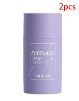 Green Tea & Eggplant Clay Mask Stick – Oil Control, Anti-Acne, Deep Pore Cleanser & Brightening Skincare