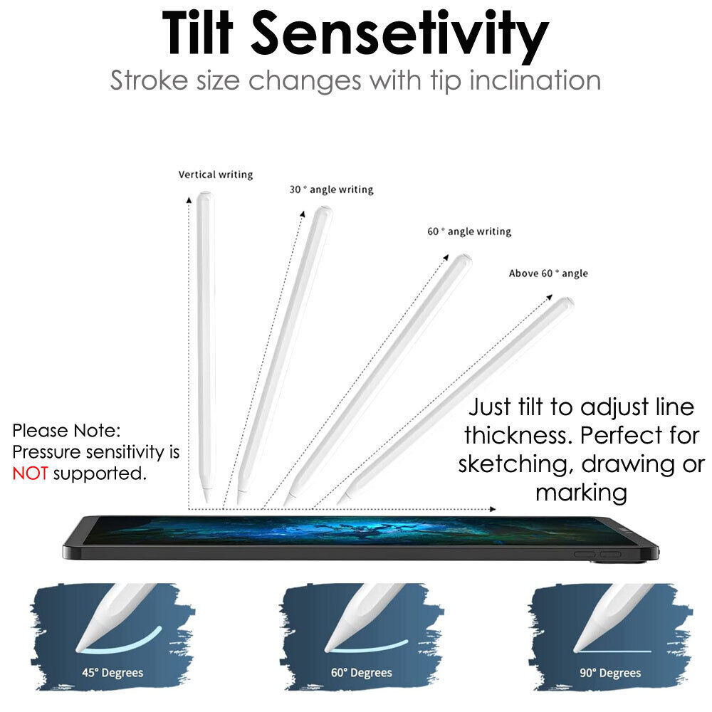 Stylus Pen For Apple IPad Pen -Pencil -Stylus With Palm Rejection - UK Stock