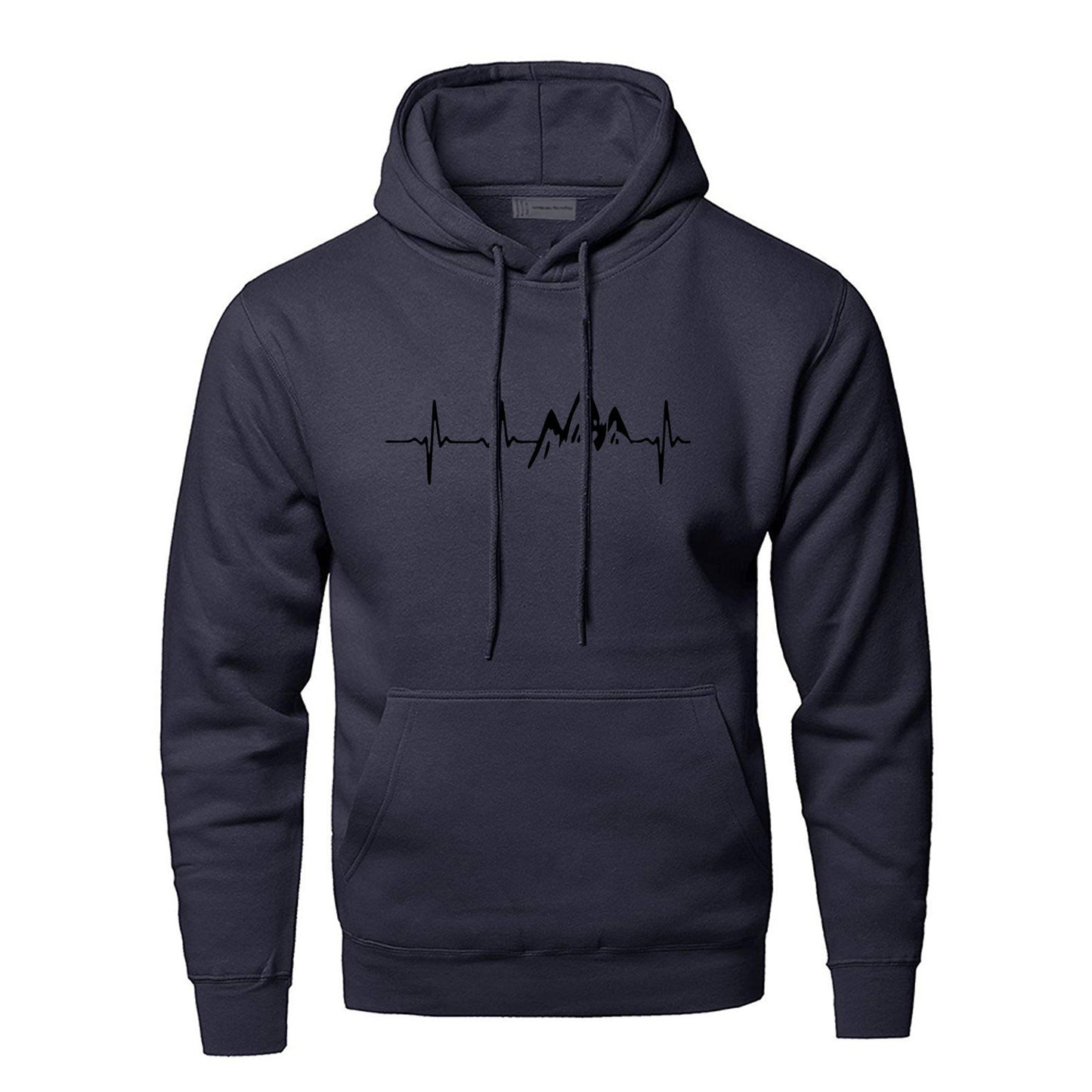 Men’s Compass Print Hoodie – Streetwear Pullover in Multiple Colors | Loose Fit, Polyester Fiber