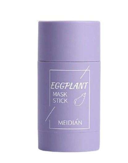 Green Tea & Eggplant Clay Mask Stick – Oil Control, Anti-Acne, Deep Pore Cleanser & Brightening Skincare