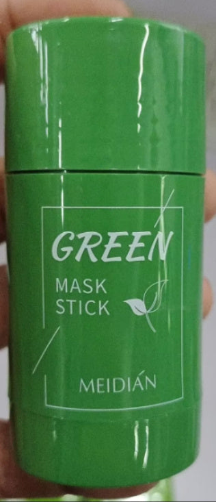 Green Tea & Eggplant Clay Mask Stick – Oil Control, Anti-Acne, Deep Pore Cleanser & Brightening Skincare